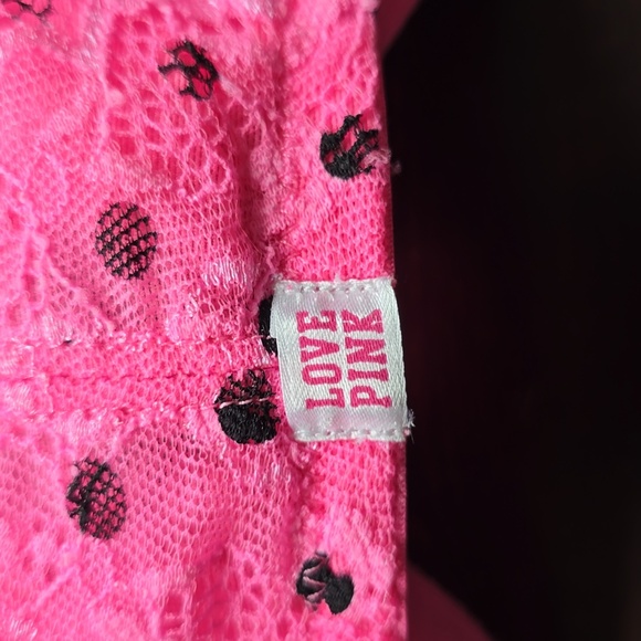 PINK Victoria's Secret Hot Pink Push-Up Racerback Bra 34D - Picture 4 of 5